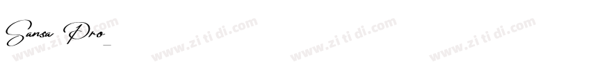 Sansa Pro字体转换 Sansa Pro字体转换
